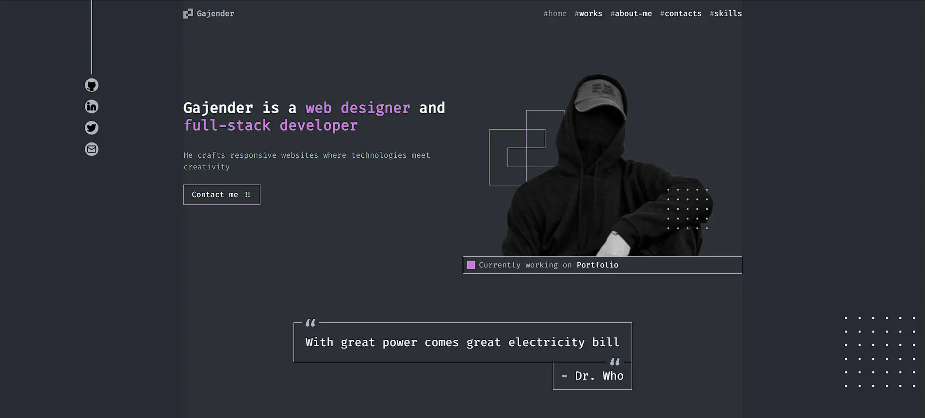 Gajender's Portfolio